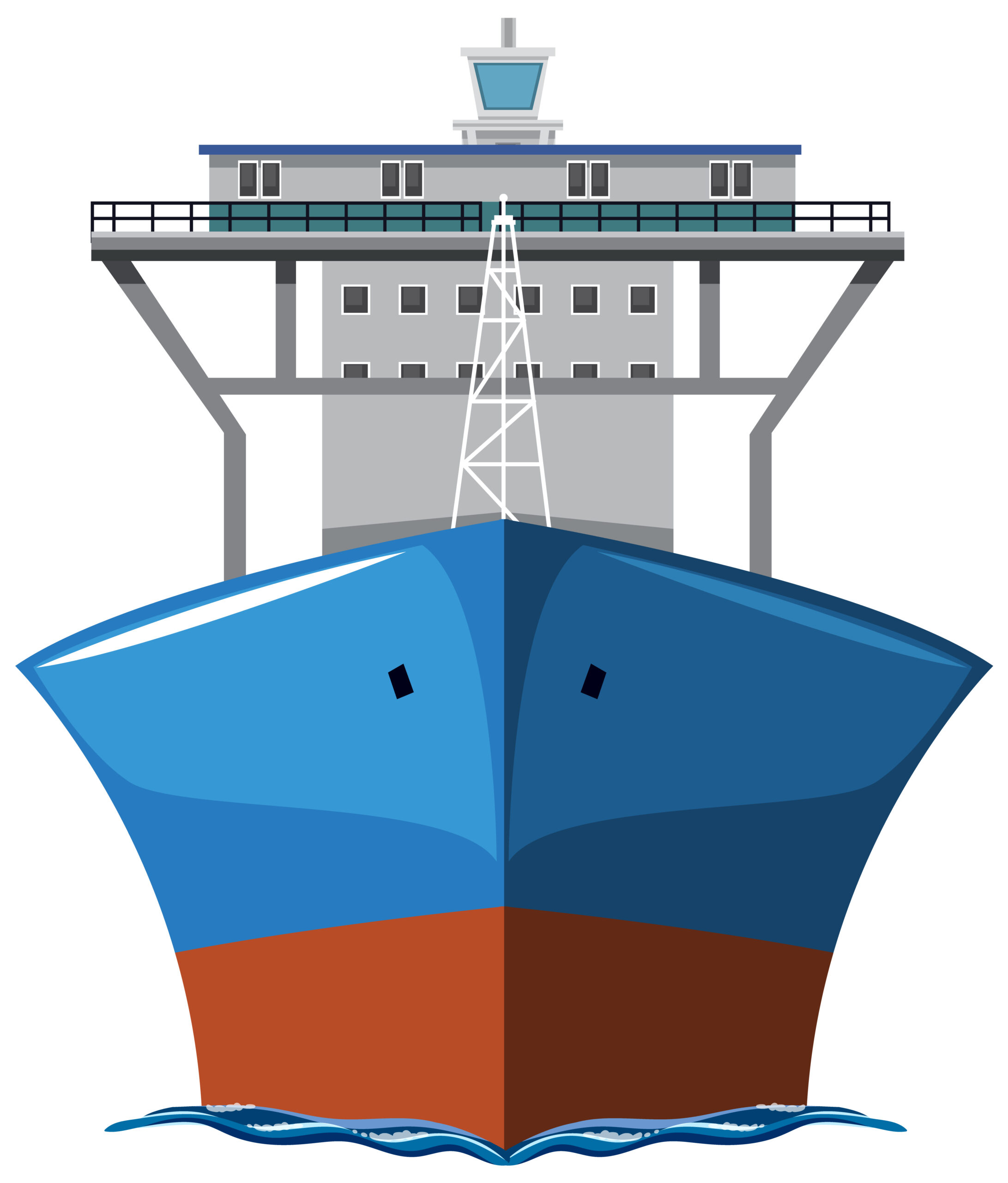 Cargo Ship on Ocean Waters